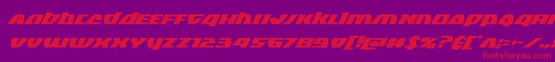 Blackbishopsuperital Font – Red Fonts on Purple Background