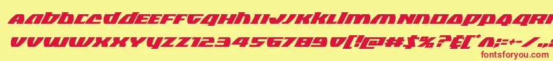 Blackbishopsuperital Font – Red Fonts on Yellow Background