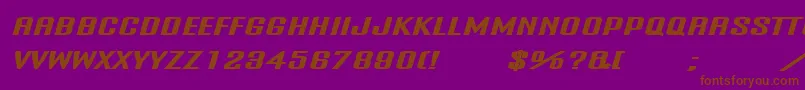 Шрифт Onanrg – коричневые шрифты на фиолетовом фоне