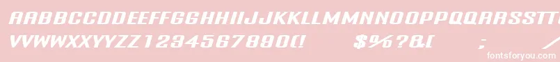 フォントOnanrg – ピンクの背景に白い文字