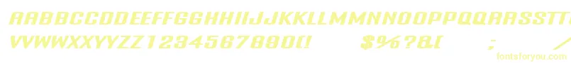 Шрифт Onanrg – жёлтые шрифты на белом фоне
