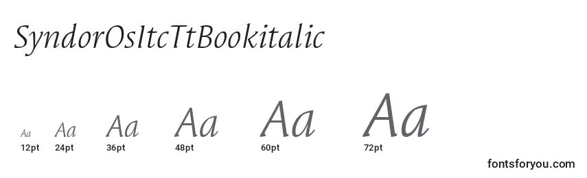 Размеры шрифта SyndorOsItcTtBookitalic