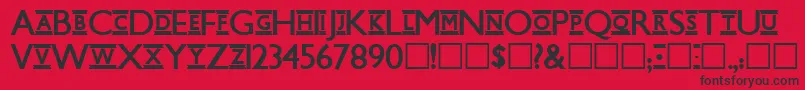 Underground Font – Black Fonts on Red Background