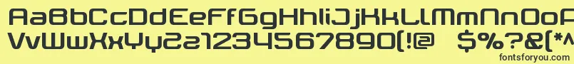 Ter Font – Black Fonts on Yellow Background