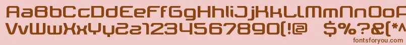 Ter Font – Brown Fonts on Pink Background