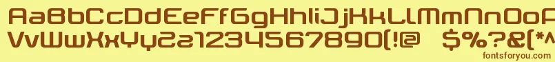 Ter Font – Brown Fonts on Yellow Background