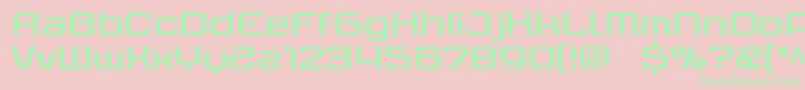 Ter Font – Green Fonts on Pink Background