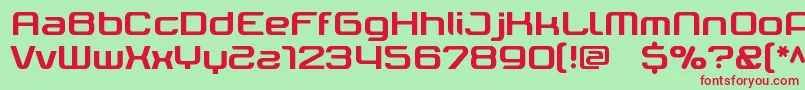 Ter Font – Red Fonts on Green Background