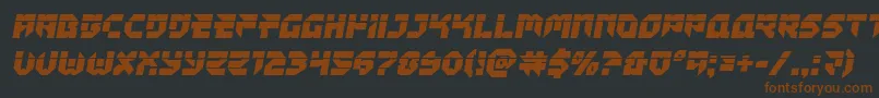 Tokyodrifterlaser Font – Brown Fonts on Black Background