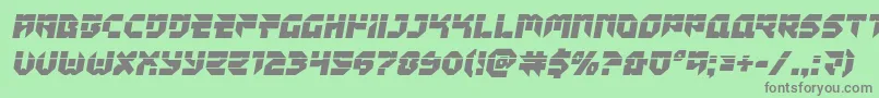 Tokyodrifterlaser Font – Gray Fonts on Green Background