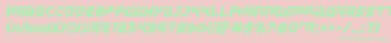 Tokyodrifterlaser Font – Green Fonts on Pink Background