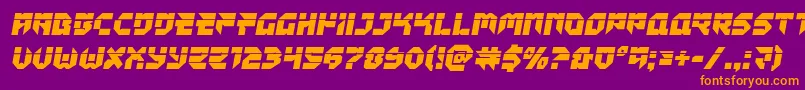 Tokyodrifterlaser Font – Orange Fonts on Purple Background