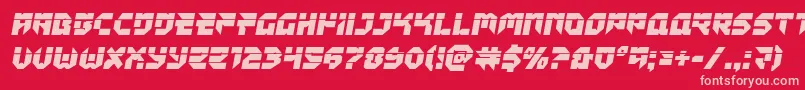 Tokyodrifterlaser Font – Pink Fonts on Red Background