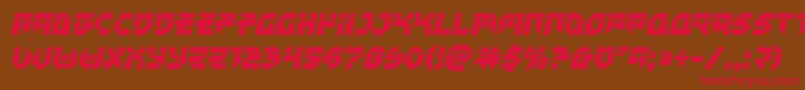 Tokyodrifterlaser Font – Red Fonts on Brown Background