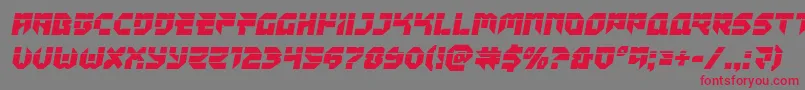Tokyodrifterlaser Font – Red Fonts on Gray Background
