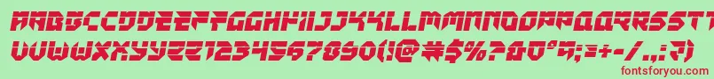 Tokyodrifterlaser Font – Red Fonts on Green Background