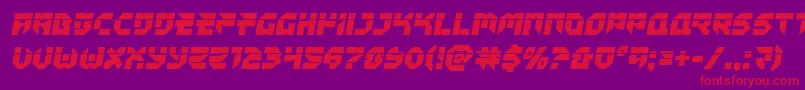 Tokyodrifterlaser Font – Red Fonts on Purple Background