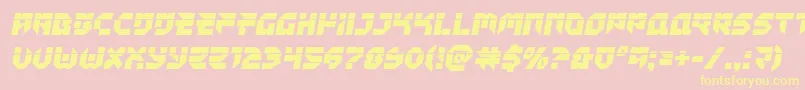 Шрифт Tokyodrifterlaser – жёлтые шрифты на розовом фоне