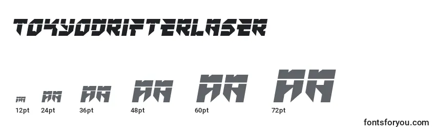 Размеры шрифта Tokyodrifterlaser