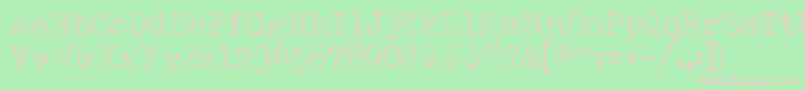 SmithyxtFadedV22 Font – Pink Fonts on Green Background