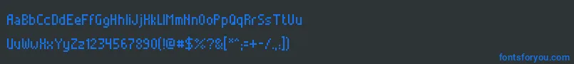 fuente AlterebroPixelFont – Fuentes Azules Sobre Fondo Negro