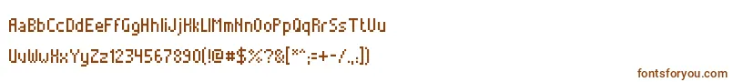 Шрифт AlterebroPixelFont – коричневые шрифты