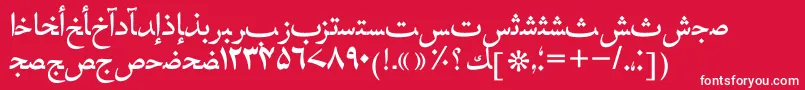 Hafizurdutt Font – White Fonts on Red Background