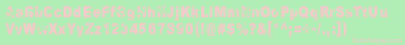 TheUniverseInANutshell Font – Pink Fonts on Green Background