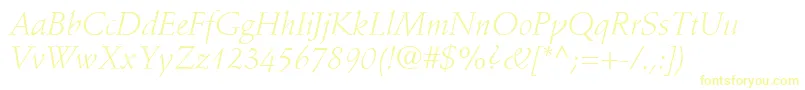 StempelSchneidlerLtLightItalic Font – Yellow Fonts
