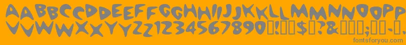 Cheapmot Font – Gray Fonts on Orange Background