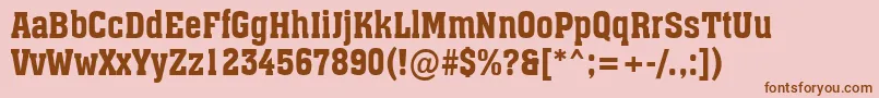 fuente AAssuannr – Fuentes Marrones Sobre Fondo Rosa