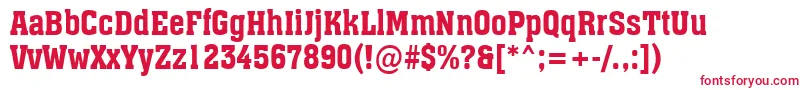 AAssuannr Font – Red Fonts on White Background
