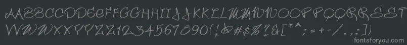 Wildstyle-Schriftart – Graue Schriften auf schwarzem Hintergrund
