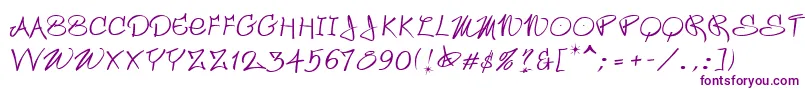 Шрифт Wildstyle – фиолетовые шрифты