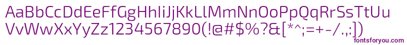 Exo2.0Light-fontti – violetit fontit