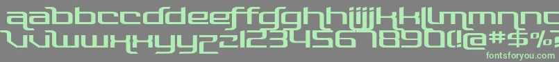 PhotonicaStraight Font – Green Fonts on Gray Background