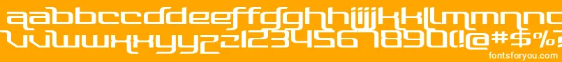 PhotonicaStraight Font – White Fonts on Orange Background