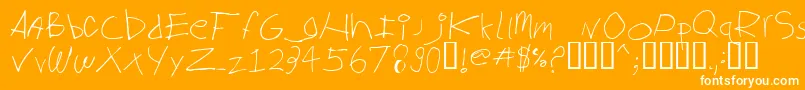 Biglog ffy Font – White Fonts on Orange Background