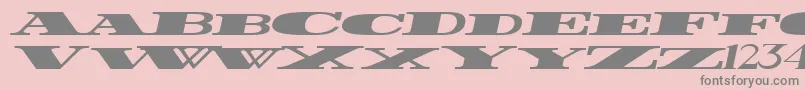 Saiba mais sobre a fonte FatestWidestItalic Fonte FatestWidestItalic – fontes cinzas em um fundo rosa