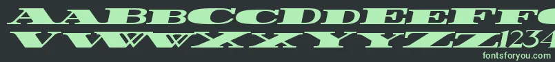 More about FatestWidestItalic Font FatestWidestItalic Font – Green Fonts on Black Background