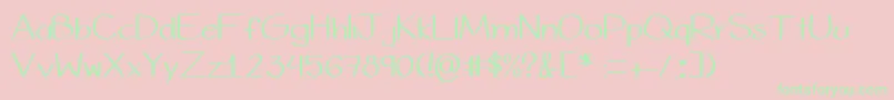 Valefont Font – Green Fonts on Pink Background