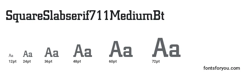 SquareSlabserif711MediumBt font sizes