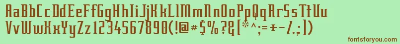 Equine ffy Font – Brown Fonts on Green Background