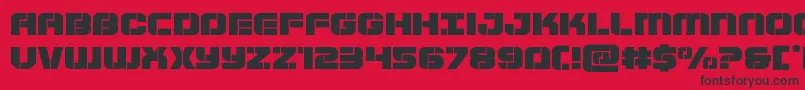 Supersubmarineexpand Font – Black Fonts on Red Background