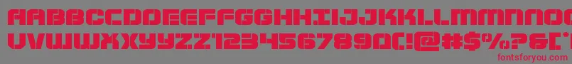 Supersubmarineexpand Font – Red Fonts on Gray Background