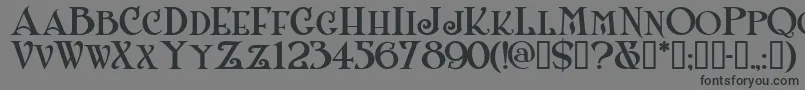 Shangrilanfsmallcaps Font – Black Fonts on Gray Background