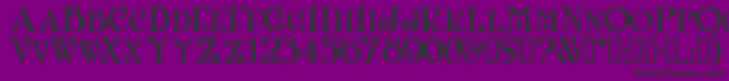 Shangrilanfsmallcaps Font – Black Fonts on Purple Background