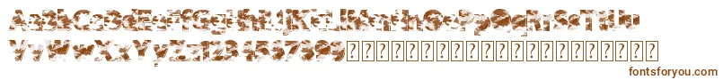 Camowear Font – Brown Fonts on White Background