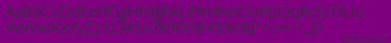 ChantillylhRegular Font – Black Fonts on Purple Background