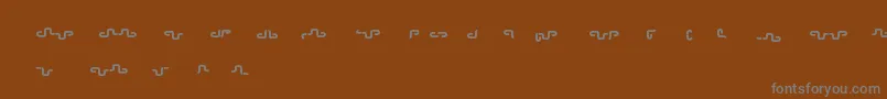 Шрифт Releaseme – серые шрифты на коричневом фоне